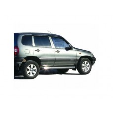 Пороги ТехноСфера Нержавейка Труба люкс на Шевроле Нива