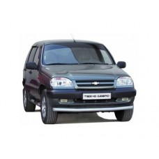 Защита переда ТехноСфера Труба d63,5 на Шевроле Нива