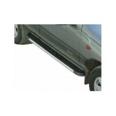 Пороги ТехноСфера с пластиковой накладкой для Шевроле Нива